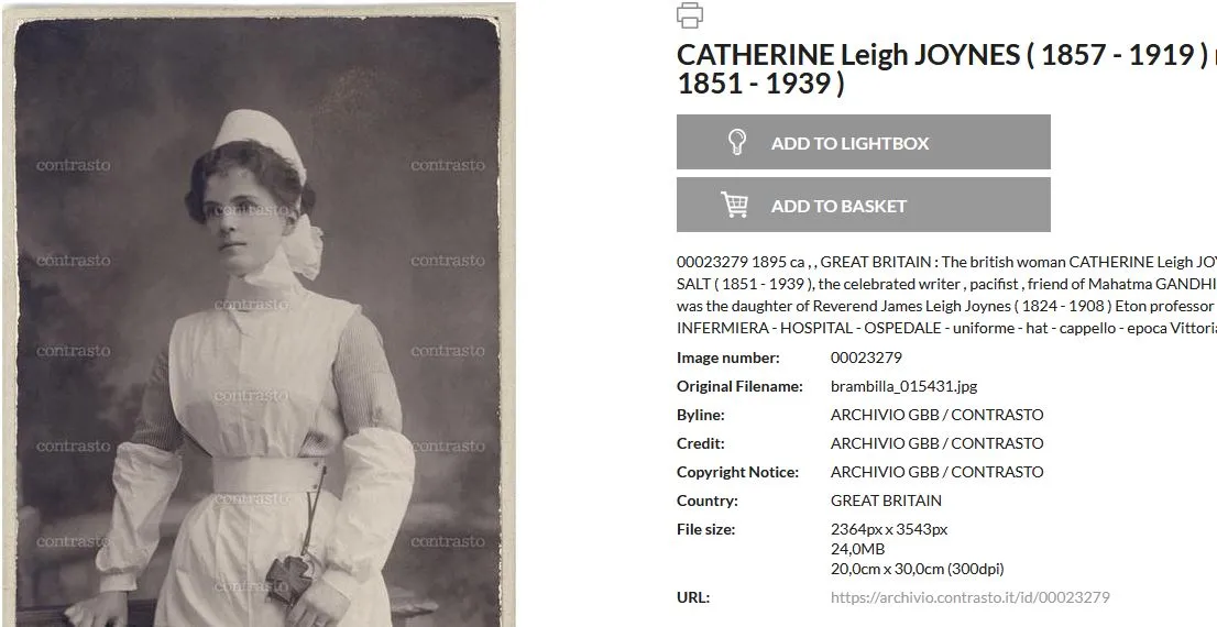 Is Archivio GBB’s photo Catherine Leigh Joynes?