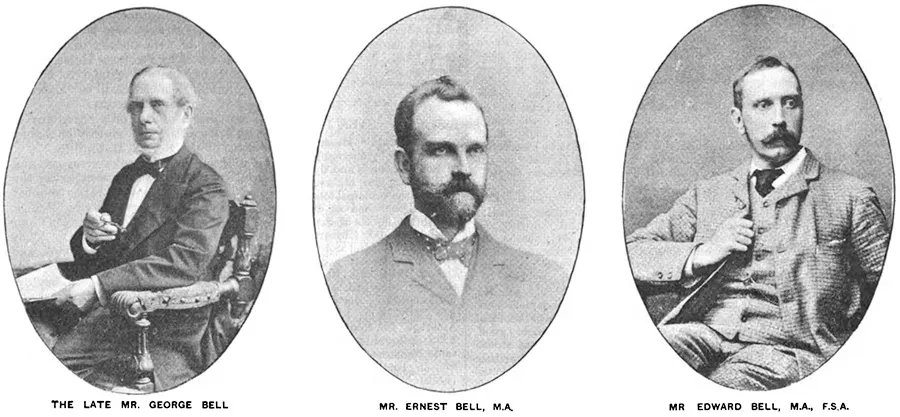 George Bell & Sons. Publishers George Bell, Ernest Bell and George Bell