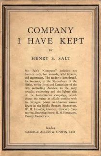 Company I Have Kept - Henry S. Salt