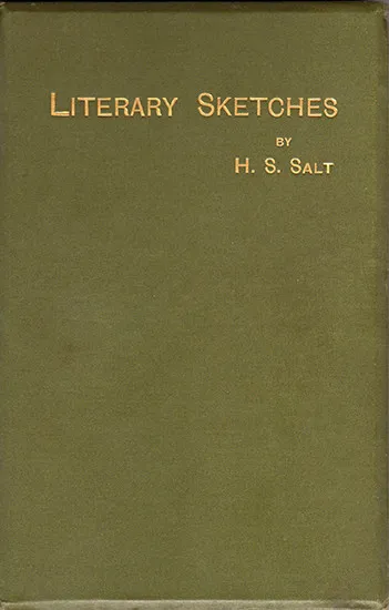 Literary Sketches - Henry S. Salt