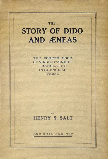 The Story of Dido and Aeneas by Henry S. Salt