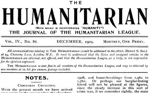 The Humanitarian League journal